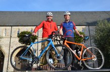 David Llewellyn & Mark Tarrant charity cycle right hand