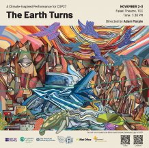 A poster of The Earth Turns, directed by Adam Marple