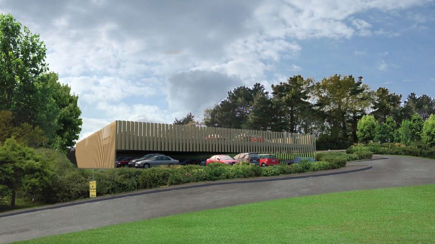 Car Park B image of what it will look like after the extension