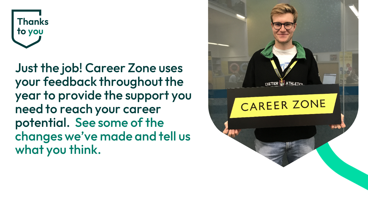 Thanks to you career zone feedback