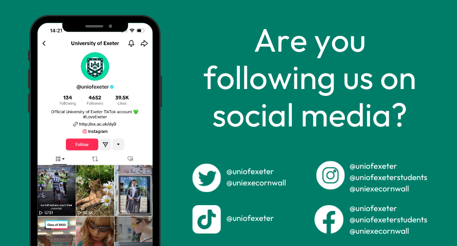 Are you following us on social media banner