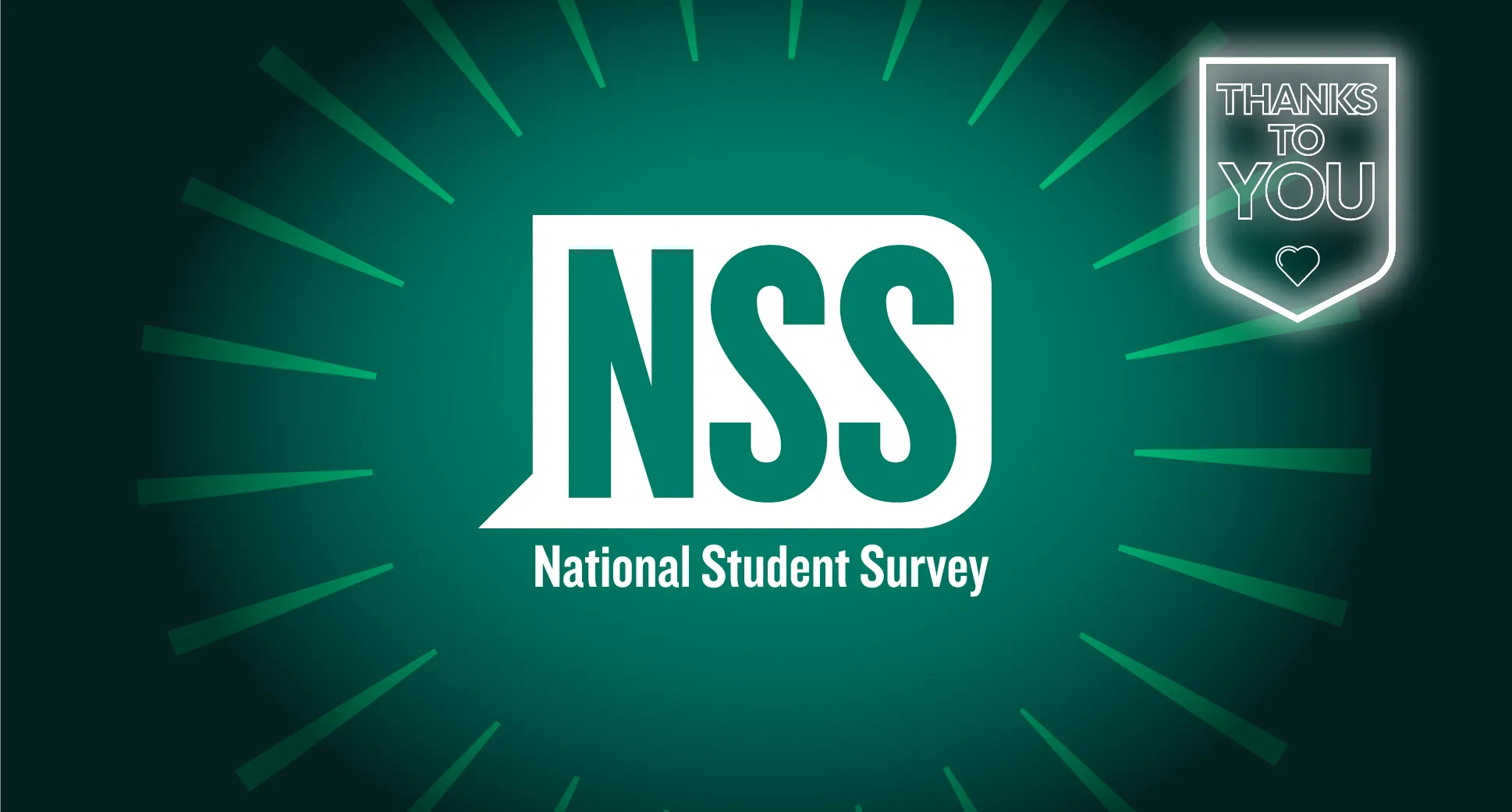 National student survey logo featuring a stylized design representing student feedback and engagement in education.