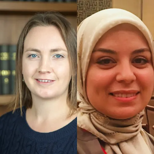 <strong>Dr Charlie Bishop and Dr Rama Sahtout</strong>
