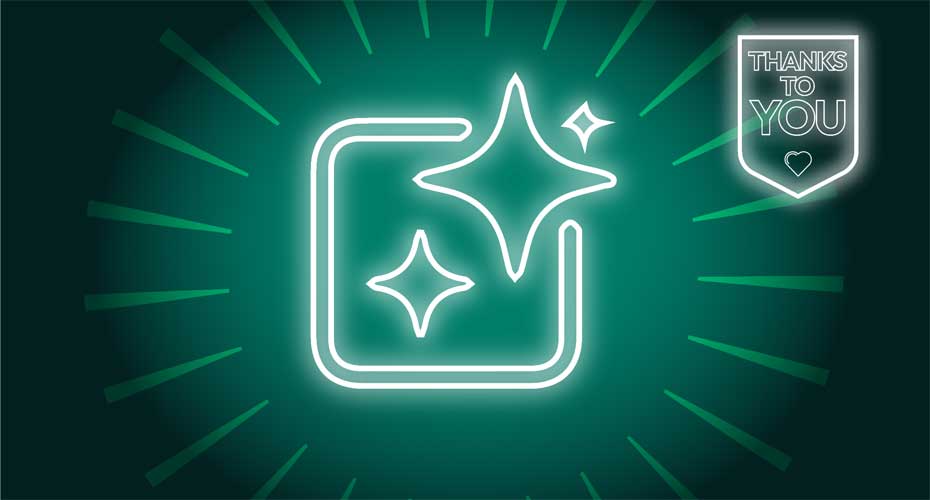 Stars on a screen icon