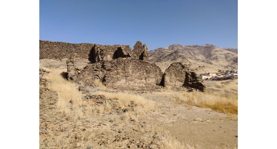 Qalaat Suweiq: The remains of a fort in Yanbu al-Nakhl 47 km from the seashore on the Egyptian Pilgrim Route (photo D A Agius 2024)