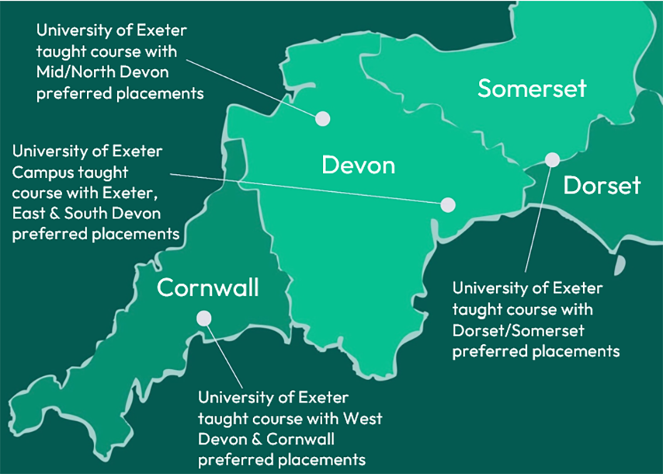 Image showing locations of partnership campus and area