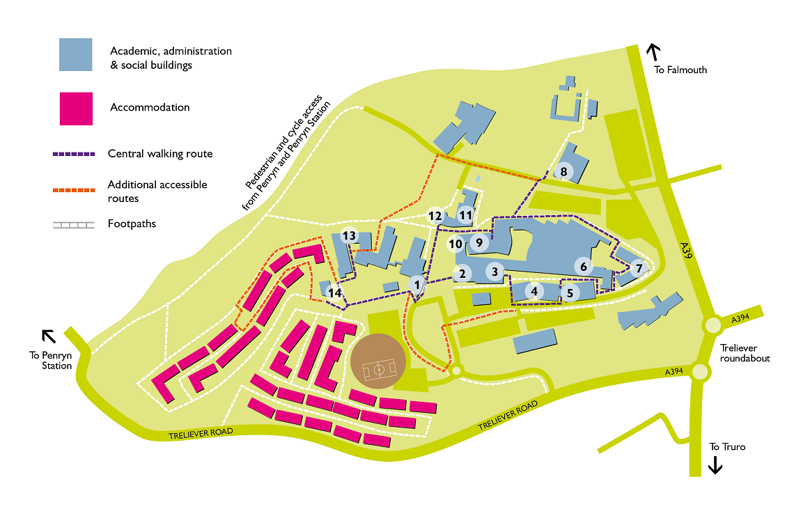 Penryn campus map