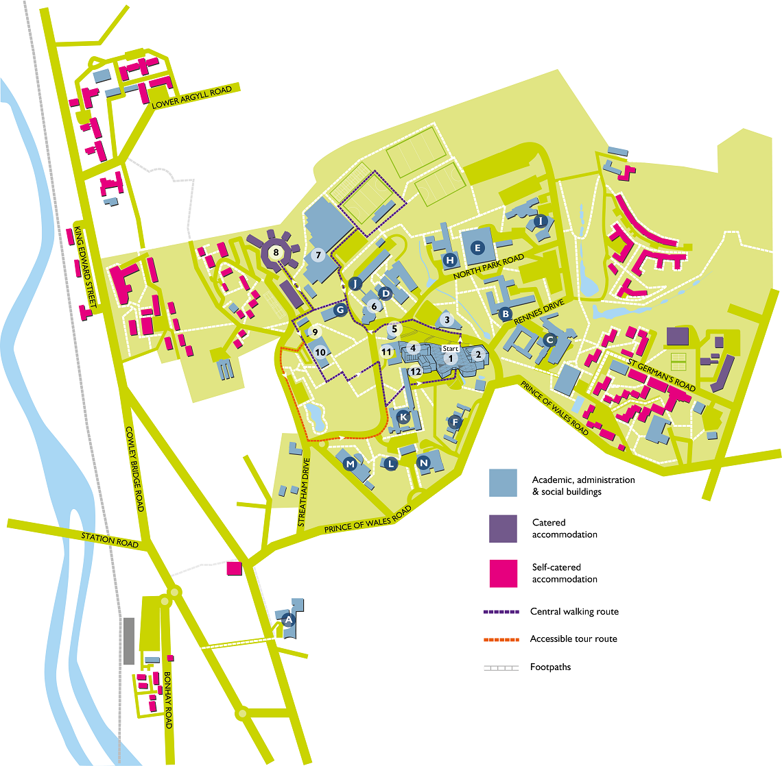 Streatham Campus Map