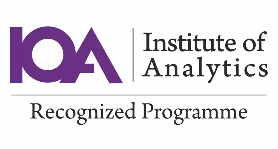 Logo: Institute of Analytics Recognised Programme