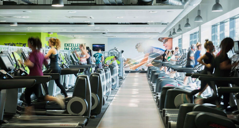 Treadmills in the Russel Seal Fitness Centre