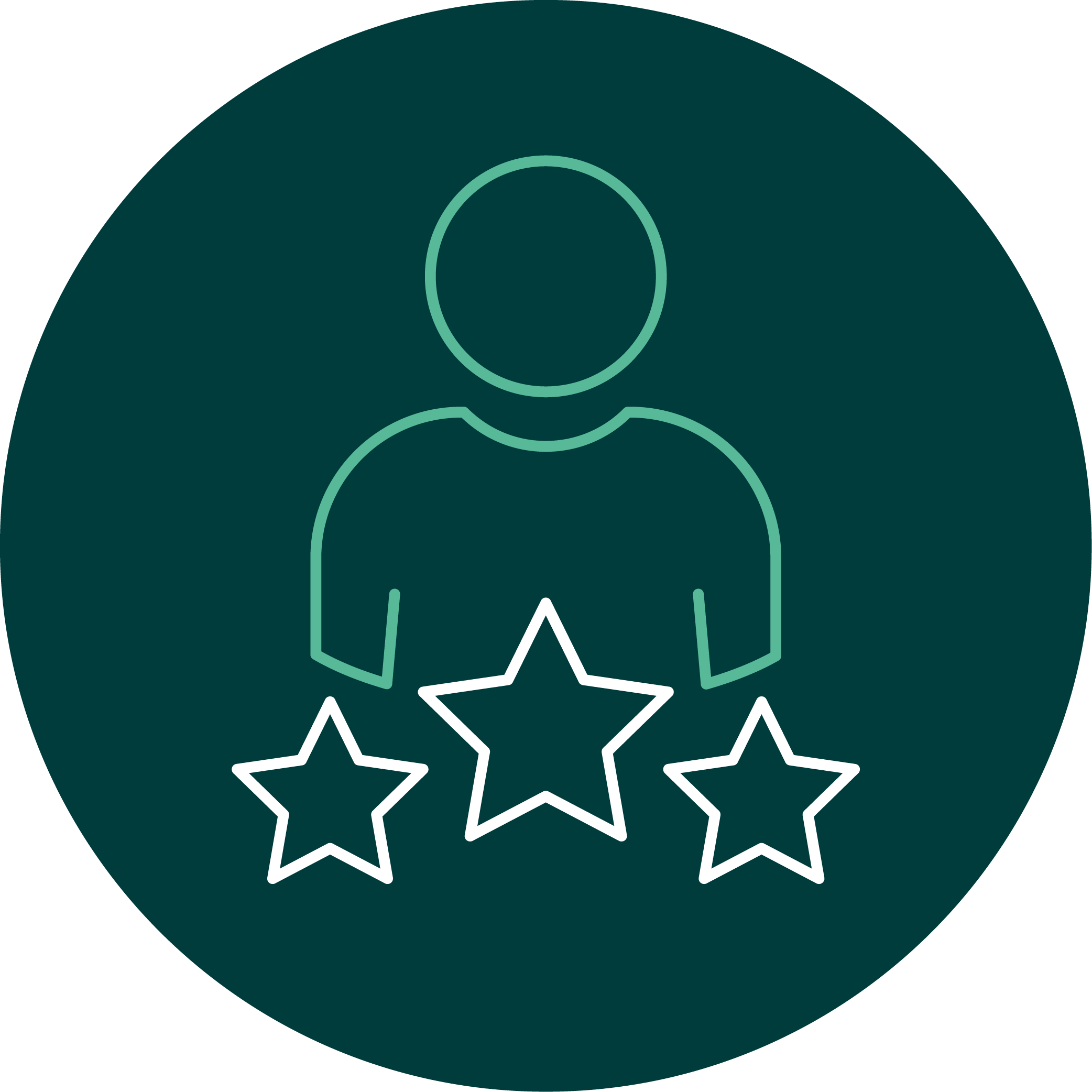 Icon illustrating Be the best