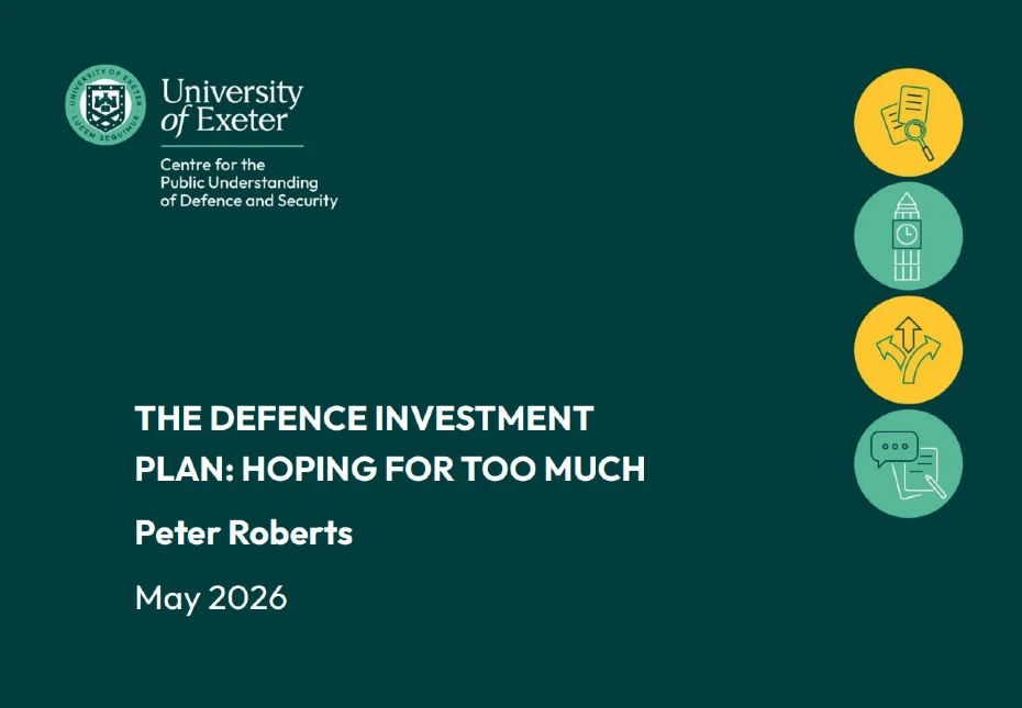 Front cover illustration of The Defence Investment Plan: Hoping for too much by Peter Roberts