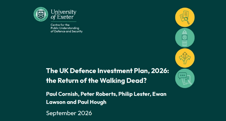 Slide showing The UK Defence Investment Plan, 2026: the Return of the Walking Dead?
