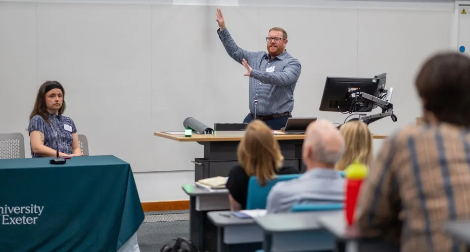 Danny Williamson addresses a group during the LEEP@10 event, providing valuable information and fostering discussion.