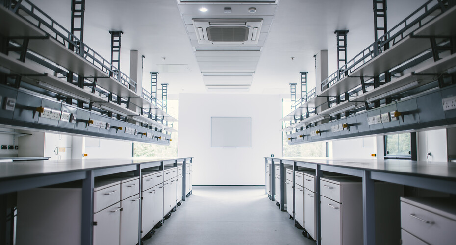 An empty laboratory in the LSI