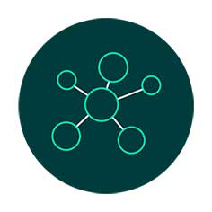 Grenn circle with inner white circles