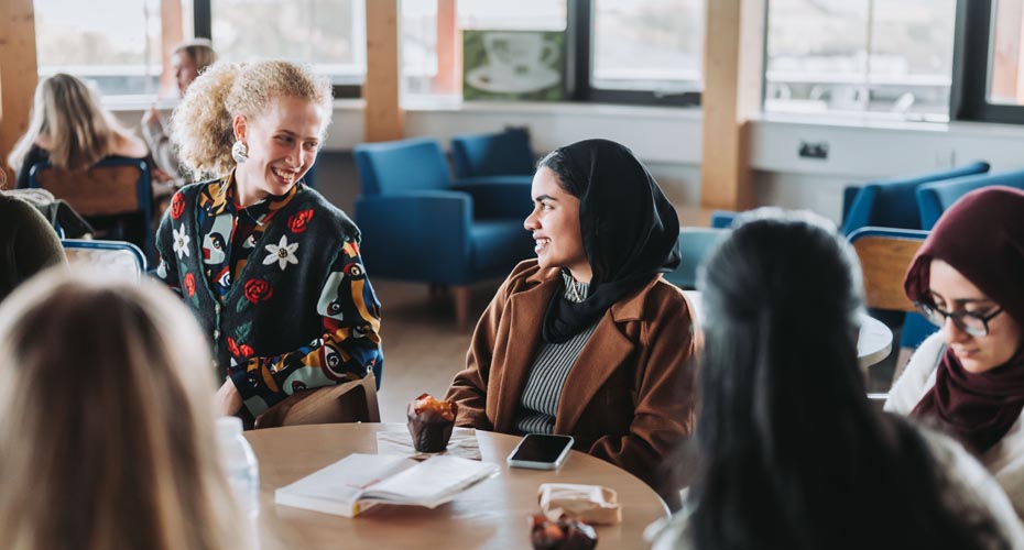 Group of students talking