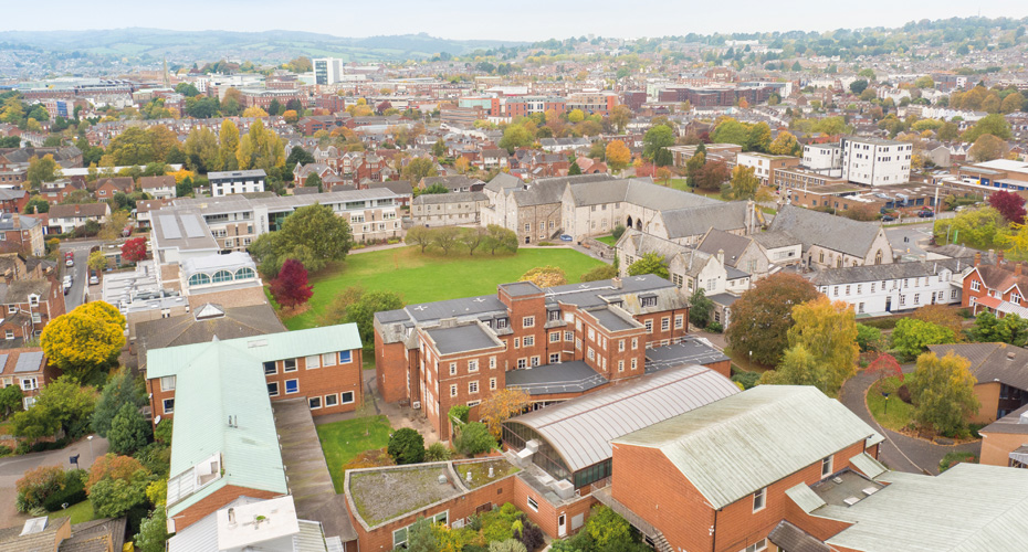 Aerial photo of St Lukes Campus