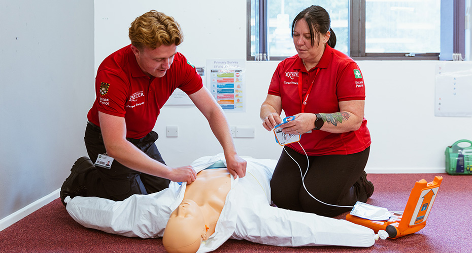 Estate Patrol doing first aid training