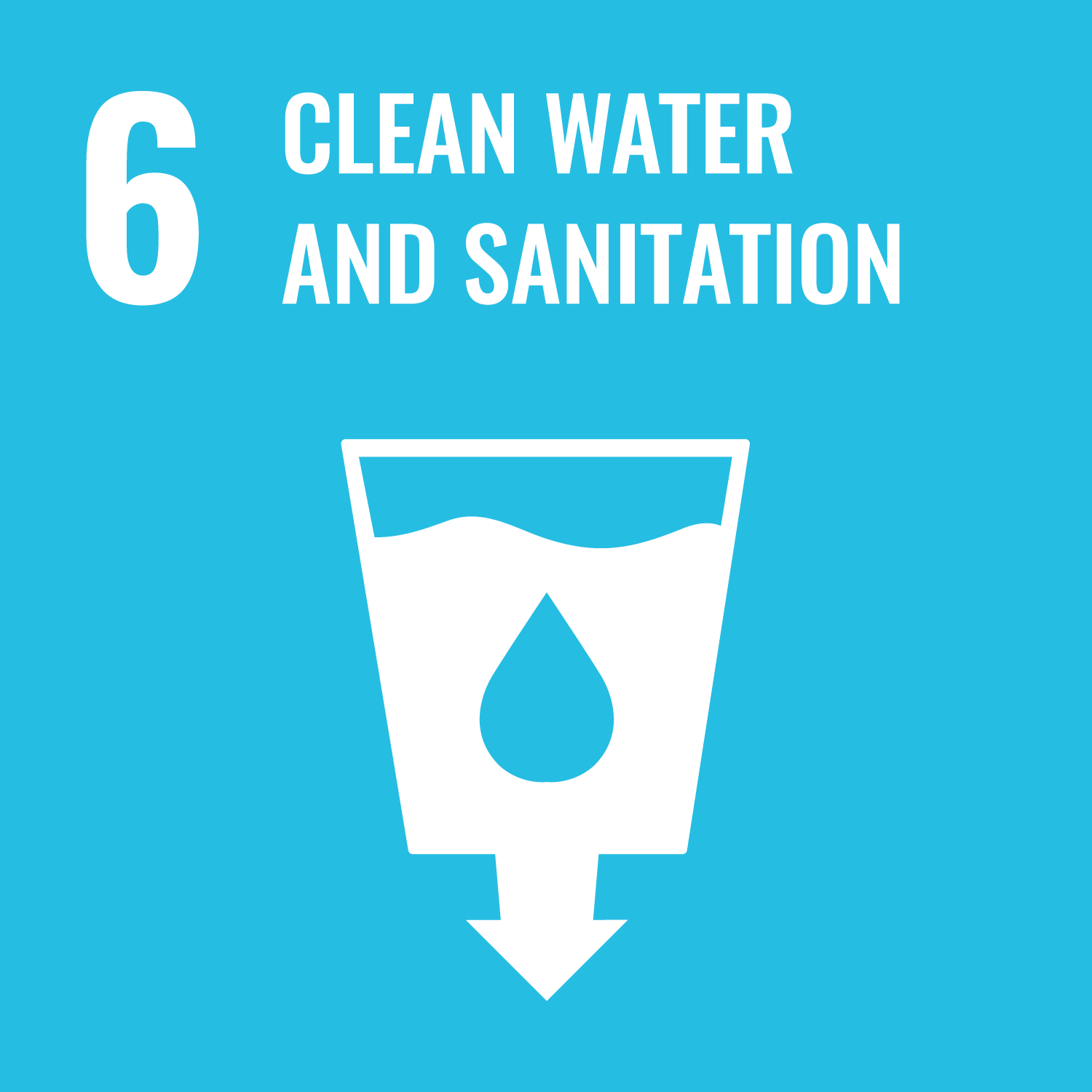 United Nations Sustainable Development Goals Number 6 image