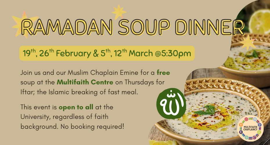 Ramadan Soup Dinner 2026 graphic