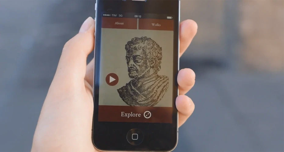 Image from Augmented reality in Florence video