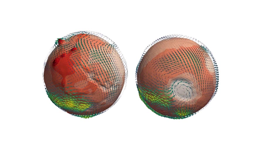 Horizontal winds on the martian surface