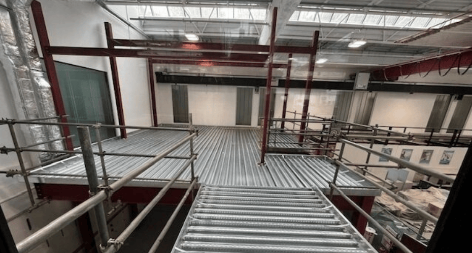 Construction work taking place as part of the Exeter Engineering 2030 project