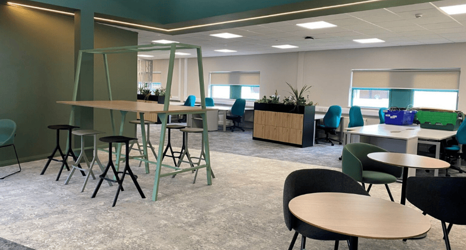 Study space in the Kathleen Booth Building