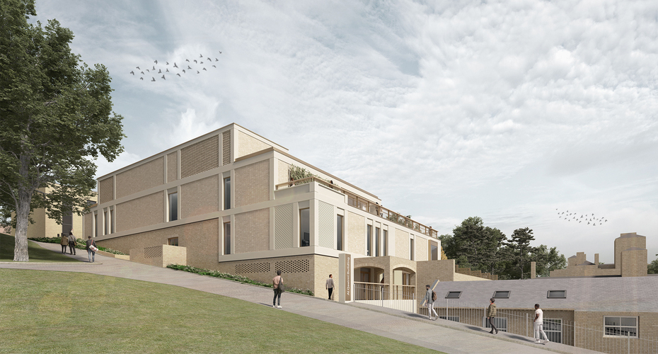 An artists impression of the new Al Qasimi Building