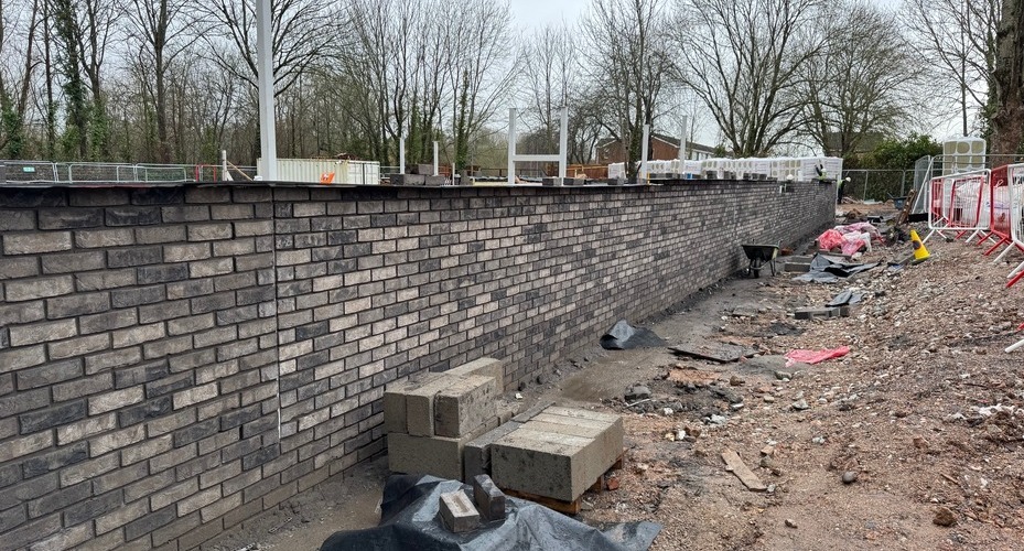 Progress of the construction of the new Duckes Meadow changing facility