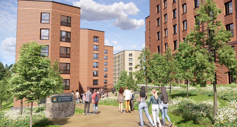 An artist impression of the new West Park student residences