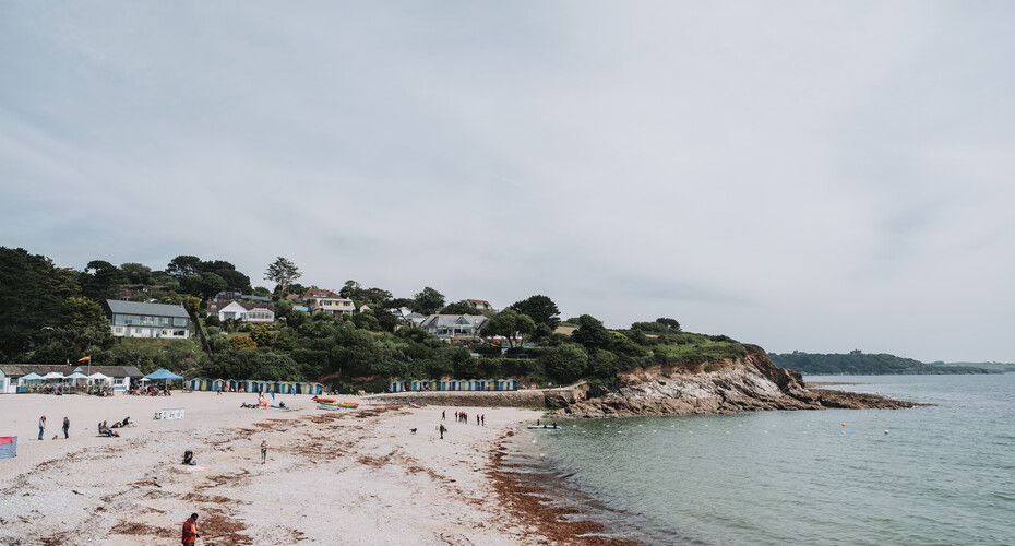 A view of Swanpool beach near Falmouth