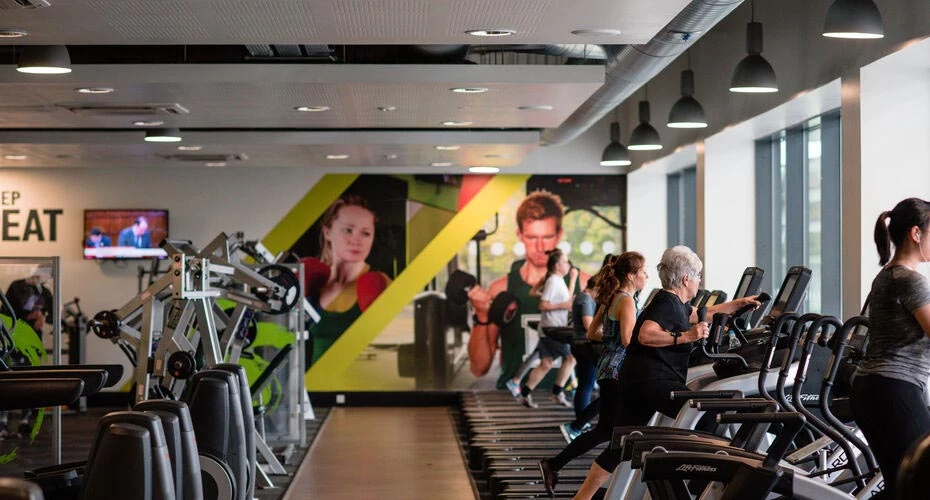Cardio equipment in the gym on Streatham campus